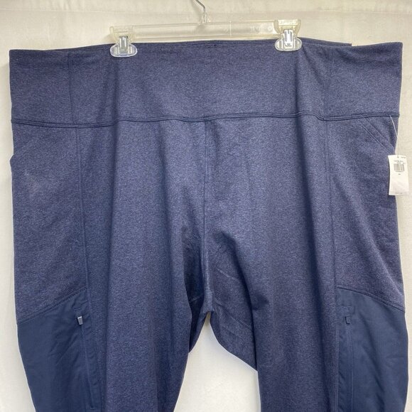 Old Navy Active Cozecore High-Rise Leggings Go Dry Women Sz 4X Blue Zip Pockets - Picture 10 of 16